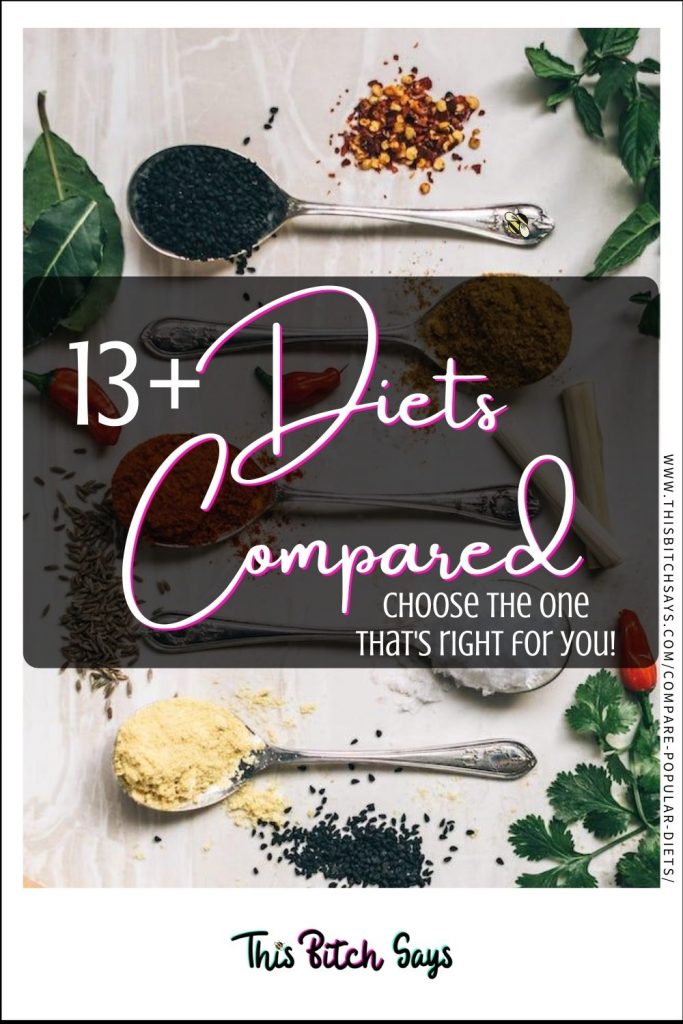 CLICK FOR: 13+ diets compared (choose the one that's right for you)