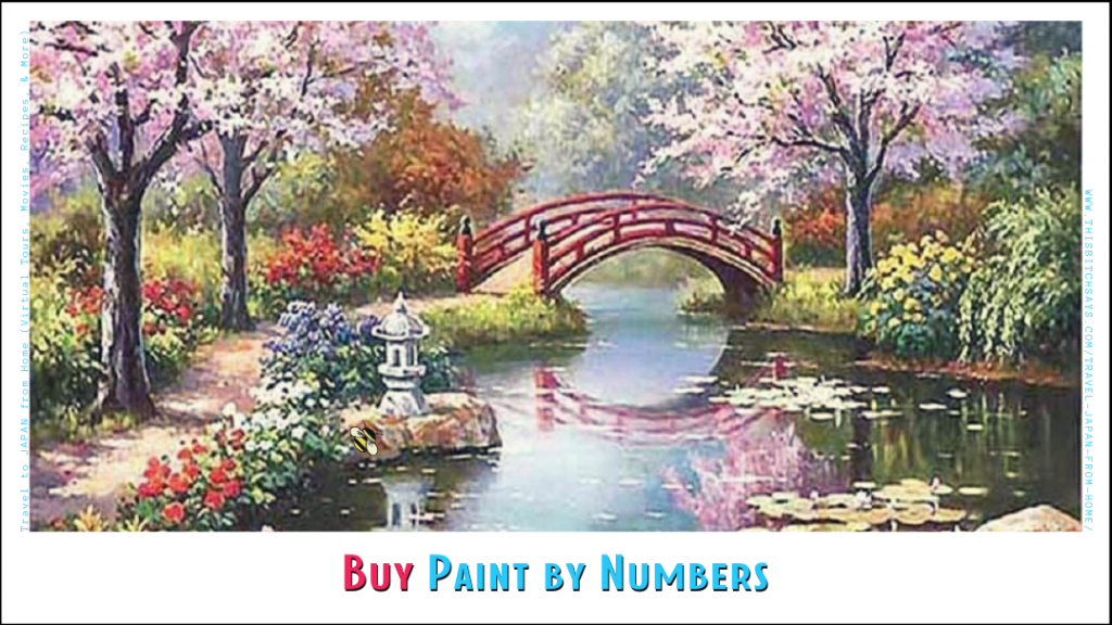Buy a Japanese Garden paint by numbers