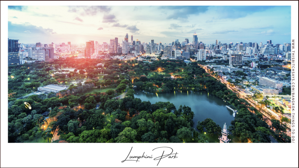 Lumphini Park is one of the top things to do in Bangkok