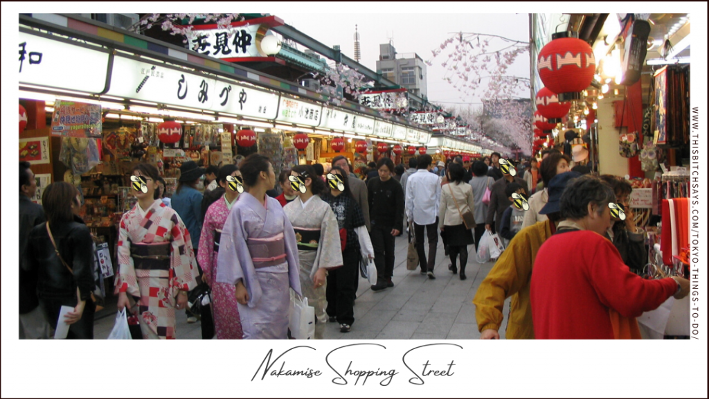 Nakamise Shopping Street is one of the top things to do in Tokyo