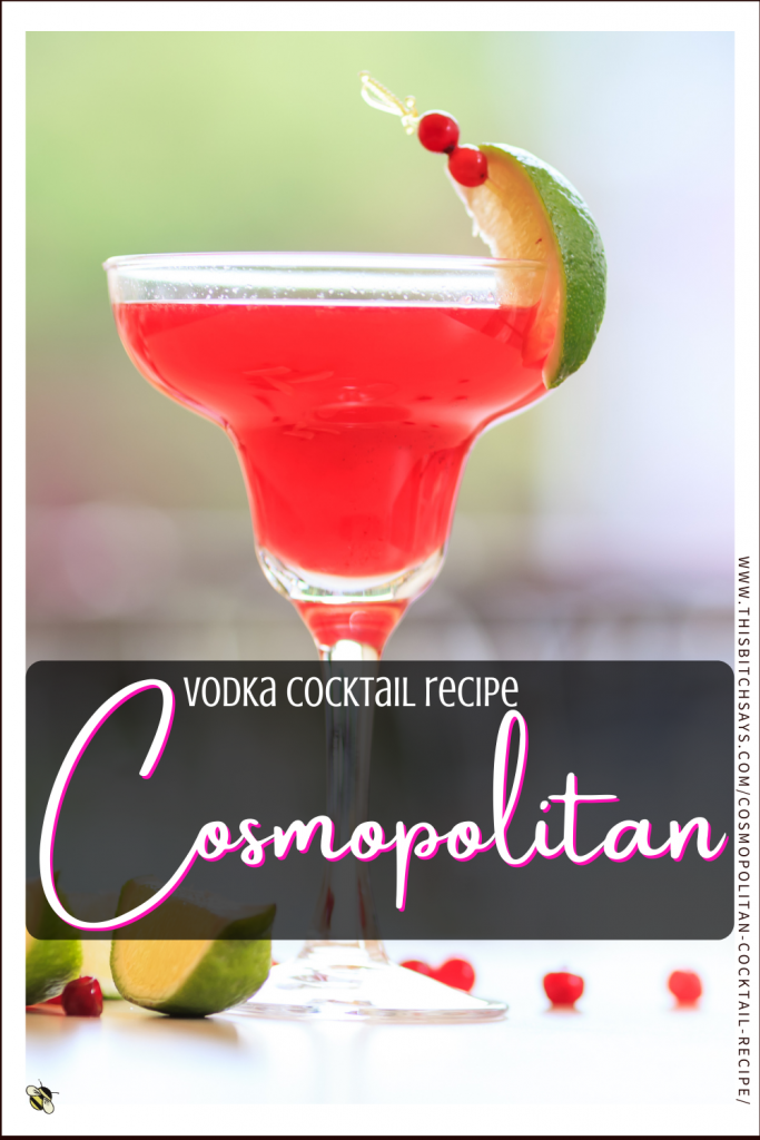 Pin This - Cosmopolitan Vodka Cocktail Recipe
