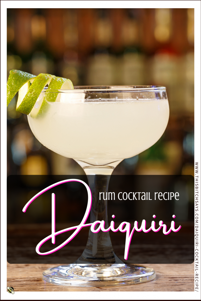 Pin This - Daiquiri Rum Cocktail Recipe