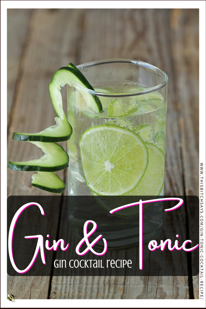 Pin This - Gin and Tonic Cocktail Recipe