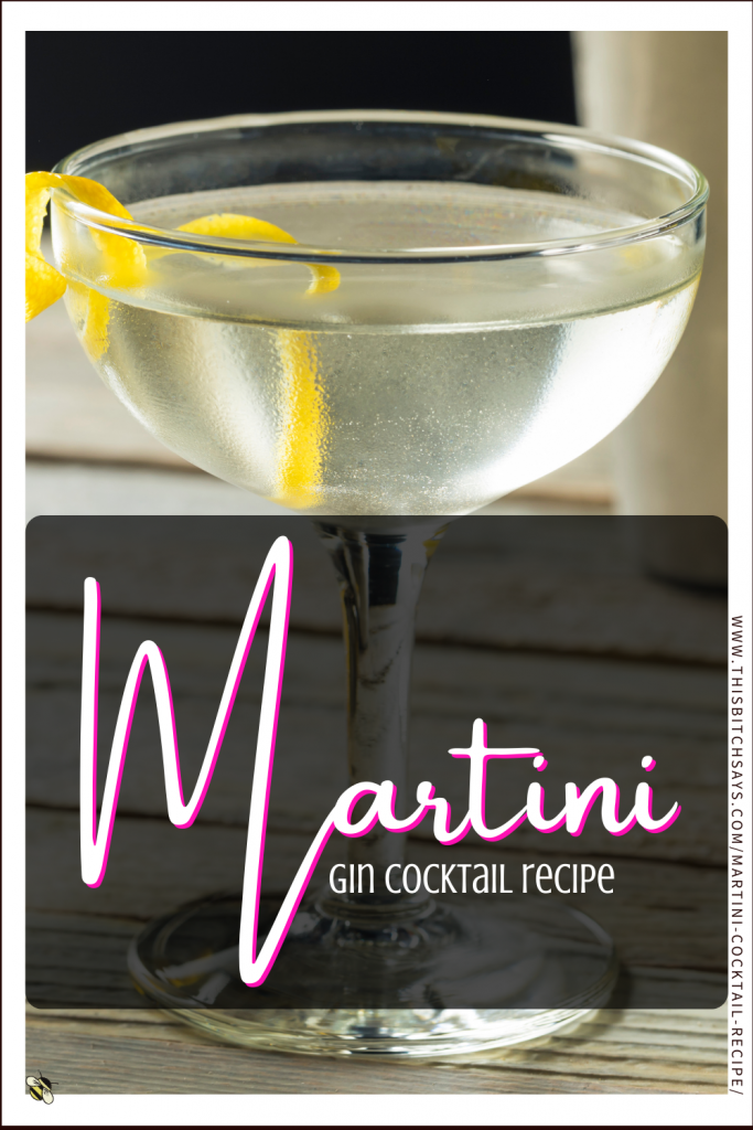 Pin This - Martini Gin Cocktail Recipe